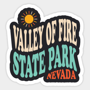 Valley of Fire State Park Nevada Hiking Camping Sunshine Sticker